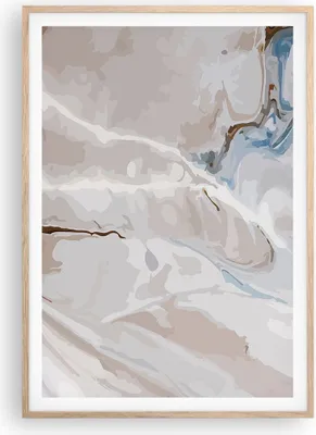 Produktbild von Gerahmtes Poster - Rahmen in heller Eiche - Abstraktion modern - 70x100 cm - Wand Bild - Wanddeko - Wandbilder - Wandposter - Bilderrahmen - Bilder - Kunstdruck - Wandbild - P2NPA70x100-4050