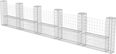 Obrázek produktu pro vidaXL Gabionový koš U-Form Steel 570 × 20 × 100 cm