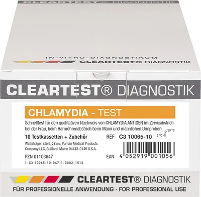 Immagine prodotto di Cleartest® Chlamydia, test rapido per clamidia, set di test, 10 test