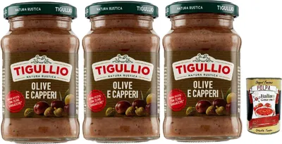 Produktbild von Star Tigullio GranPesto Pesto Olive mandorle Oliven & Mandeln 3x 190g Sauce Soße + Italian Gourmet polpa 400g