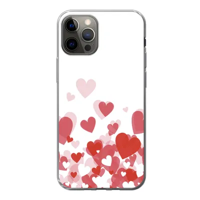 Produktbild von MuchoWow® Handyhülle Schutzhülle Hülle für iPhone 13 Pro Eine Illustration eines Regens der Herzen Silikon Softcase Handy Hülle - Handy-Tasche