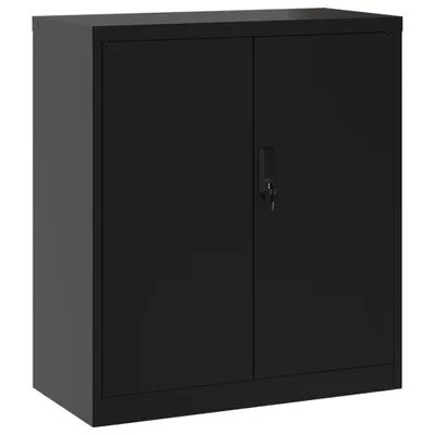 Produktbild von vidaXL Aktenschrank Schwarz 79x40x90 cm Stahl