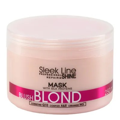 Zdjęcie produktu dla Stapiz Sleek Line Blush Blond Maska do włosów blond z jedwabiem, 250ml