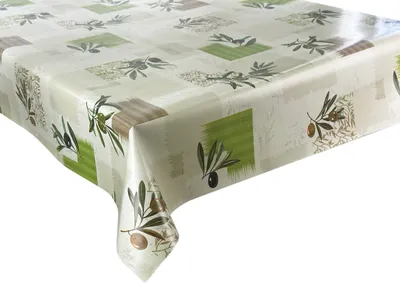 Obrázok produktu pre Obrus na stôl s olejom Obrus na stôl s olejom Umývateľný vodotesný záhradný obrus Fantastik 1161-1 Priemer: Ø 140 cm