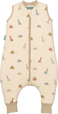 Productafbeelding van Winterslaapzak met voeten, 2.5 tog, 100% katoen, dinosaurus, voor peuters