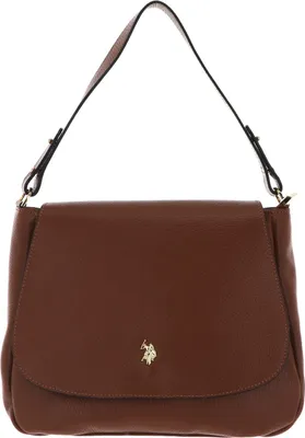 Produktbild von U.S. POLO ASSN. Leder Schultertasche Arlington Flap Crossbody Bag Tan braun