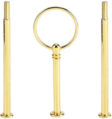 Produktbild von Metallene Stangen Etagère Set - 2-3 Ebenen mit Glasbeschlägen