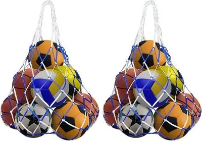 Produktbild von Ballnetz Tasche für Volleyball, Fußball und Basketball - Schwarz