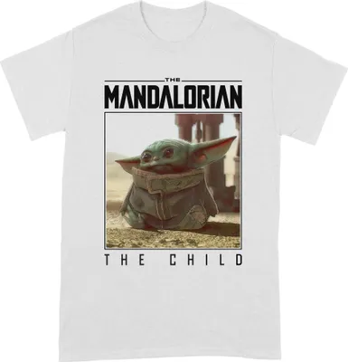Produktbild von Star Wars: The Mandalorian - T-Shirt für Herren/Damen Uni BI280 (M) (Weiß/Schwarz/Grün)