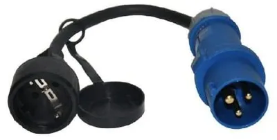 CEE-Adapterkabel 30 cm, H07RN-F 3G2,5, IP44, 230 V/16 A