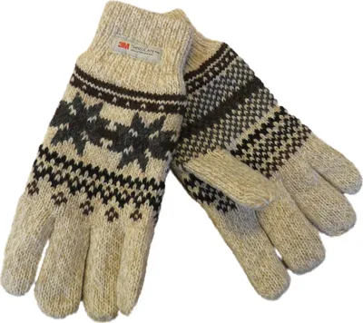 Produktbild von Finger  Handschuh  mit Norweger Muster Thinsulate für Damen