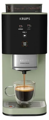 Zdjęcie produktu dla Krups Coffee Crush Edition Coffe Crush, Ekspres do espresso, Ziarna kawy, Kawa mielona, Wbudowany młynek, Zielony