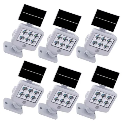 Produktbild von 6er Set LED Solarleuchte, weiß, Bewegungsmelder, L 12,8 cm