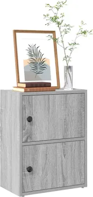 Produktbild von "2026 Promotion" Bücherregal - Standregal - Aktenregal - Grau Sonoma 40x24x52 cm - Holzwerkstoff - Wohnzimmerschrank CC32095