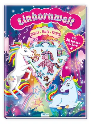 Produktbild von Trötsch Beschäftigungsbuch Malbuch Bastelbuch Einhornwelt