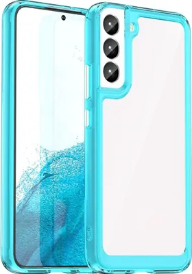 Produktbild von Mobigear Crystal  Samsung Galaxy S23 Hülle Hardcase Backcover - Transparent / Türkis