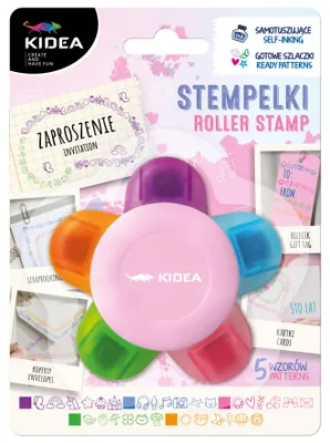 Produktbild von Stempel mit 5 Motiven „Blume“ von Kidea