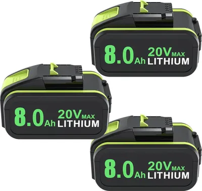 Image de Batterie au lithium, capacité 8000 mAh, tension 20 V, 3 batteries