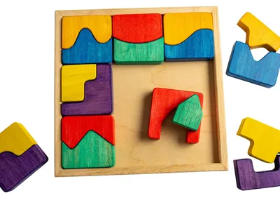 Produktbild von Holzpuzzle 18 Teile Lernspielzeug für Kinder
