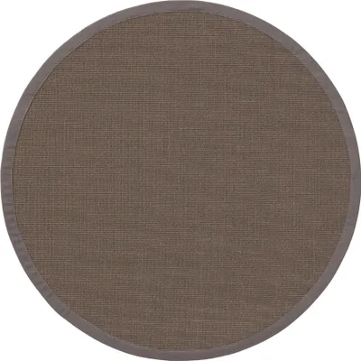 Imagen del producto de Alfombra de sisal Interiyou, color Siena, gris, diámetro 150 cm, redonda