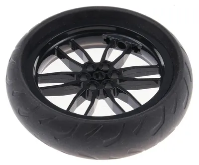 Produktbild von 1x Lego Technic Rad Reifen 94.3 schwarz Felge 75x17 Motorrad 67140 88517c03