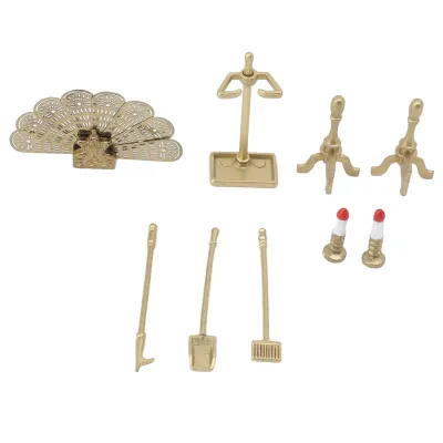 Immagine prodotto di Set accessori caminetto casa delle bambole, Set accessori decorativi caminetto casa delle bambole, Set accessori decorazione caminetto casa delle bambole, Set mobili caminetto casa delle bambole, Set accessori mobili caminetto casa delle bambole, Accessori mobili miniatura casa delle bambole