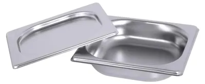 Produktbild von JVA Menüschale Salat 0,4 l GN 1/6, 40 mm aus Edelstahl