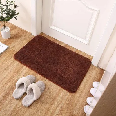 Obrázok produktu pre Hnedá protisklzová rohož 45 x 70 cm, akrylová