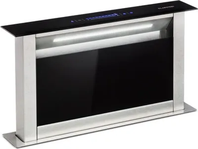 Produktbild von Klarstein Royal Flush Eco Dunstabzugshaube 60 cm -  , 576 M³/H Abluft, Touch-To-Slide Bedienfeld, Led-Beleuchtung, Edelstahl & Glas Design, Geräuscharm 51 dB