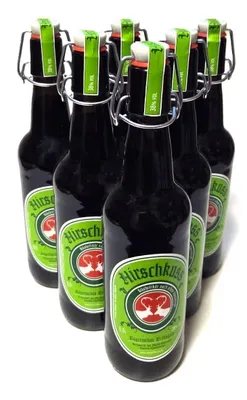 Produktbild von Hirschkuss Kräuterlikör 38% Vol. 6 Flaschen a´ 0,5 L Liter in der Bügelflasche