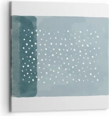 Produktbild von Bild auf Leinwand - Leinwandbild - Einteilig - Aquarell Modern Blau - 70x70cm - Wand Bild - Wanddeko - Wandbilder - Leinwanddruck - Bilder - Wanddekoration - Leinwand bilder - Wandbild - AC70x70-4550