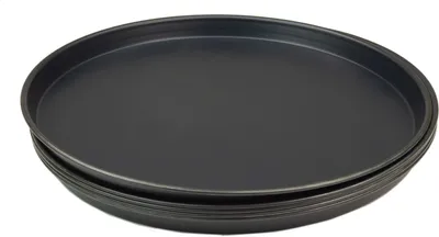 Produktbild von 5 Stück Pizzablech rund aus Blaublech Ø 40cm schwere Profiqualität