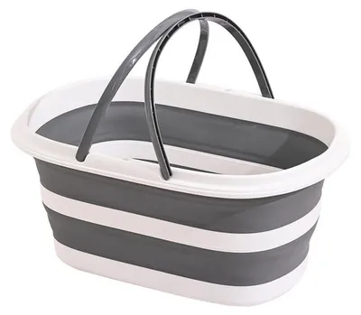 Imagen del producto de Cubo plegable con asa, 16 l/28 l, cubo de limpieza, para camping