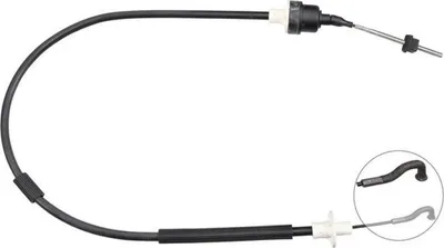 Productafbeelding van Kabelbediende koppeling, 1.148 mm, met ABS, geschikt voor onder andere OPEL KADETT