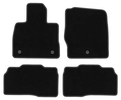 Zdjęcie produktu dla Dywaniki samochodowe welurowe BASIC do: Ford Explorer MK6 SU625 (2020-, SUV) czarne, z mocowaniami