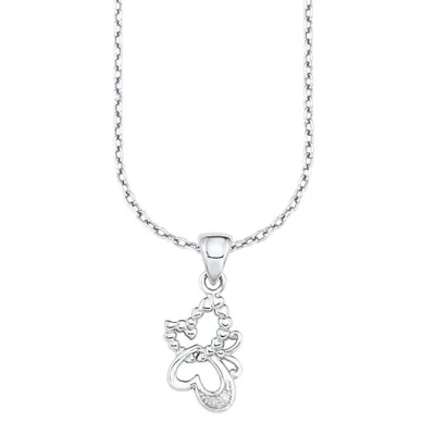 Produktbild von S.Oliver Mädchen Halskette SOK170 Schmetterling Silber 925/000 mit synthetischer Zirkonia