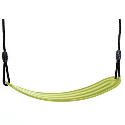 Image de Balançoire en caoutchouc TRIBECCO pour enfants – siège élastique en EVA résistant – balançoire de jardin, aire de jeux d'extérieur (vert citron)