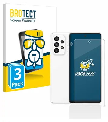 Produktbild von 3x BROTECT Schutzglas für Samsung Galaxy A53 5G (Display+Kamera) Schutzfolie Panzer Folie Glas Display Schutz klar