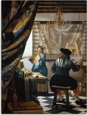 Produktbild von ARTland Leinwandbild Die Malkunst. Um 1666/68 Größe: 60x80 cm