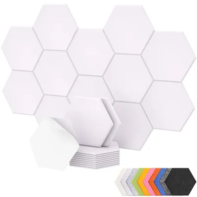 Obrázok produktu pre 12 akustických panelov 30 × 26 × 1 cm, samolepiaca zvuková izolácia