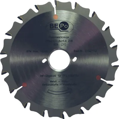 Produktbild von Bepo Sägeblatt (Holz- und Metallsägeblatt) ø 150 mm für Holz und Metall HW