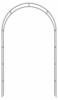 Zdjęcie produktu dla Łuk różany z zamykanymi drzwiami, 240x140x37cm, metalowy