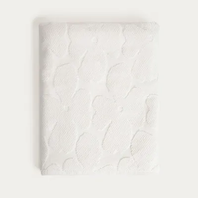 Zdjęcie produktu dla Ręcznik żakardowy HOMLA FLORES w kolorze ecru, 100 x 150 cm