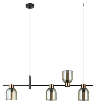 Image de SERVIO PND-66892-4-BK-AMB Italux Lampe à suspendre
