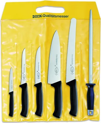 Obrázek produktu pro F. DICK ProDynamic Kochmesser-Set 6-teilig Küchenmesser Ausbeinmesser Kochmesser