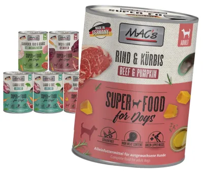 Produktbild von MAC's Dog Mix der Geschmacksrichtungen 6x800g Getreidefreies Nassfutter für Hunde