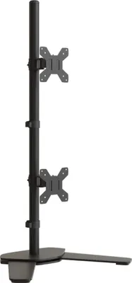 Obrázek produktu pro Držák na dva monitory černý ocel VESA 75/100 mm