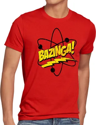 Produktbild von style3 Sheldon Atom Herren T-Shirt, Größe:4XL, Farbe:Rot