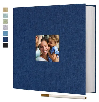 Selbstklebendes Fotoalbum 33x32 cm, Leinen, 120 Seiten, für 600 Fotos