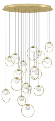 Zdjęcie produktu dla Złota lampa wisząca Portocolom, średnica 78 cm